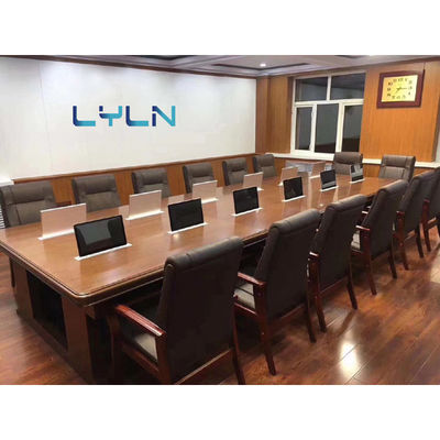 Motorized Retractable Monitor With Custom Top Panel 5mm Thick